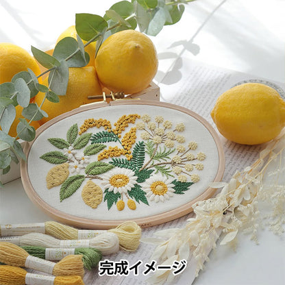 Embroidery Kit "Higuchi Yumiko Flower Bouquet Collection Yellow JPT92" DMC DMC