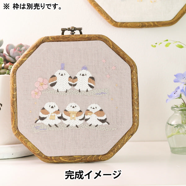 刺しゅうキット 『Chicchi シマエナガさんのひなまつり JPT102』 DMC ディーエムシー