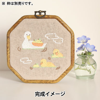 刺しゅうキット 『Chicchi ゆず湯に入るアヒルさん親子 JPT111』 DMC ディーエムシー