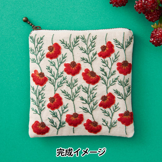 刺绣套件“野生花园泼妇红575" Totsuka刺绣