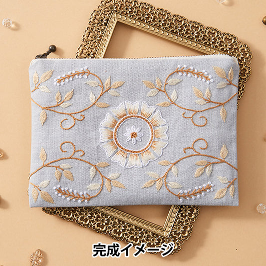 刺绣套件“阿拉伯山脉烟熏蓝579" Totsuka刺绣