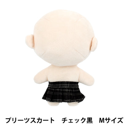 毛絨服裝 "MPA百褶裙，簽名M，黑色，MPA-92B-M"