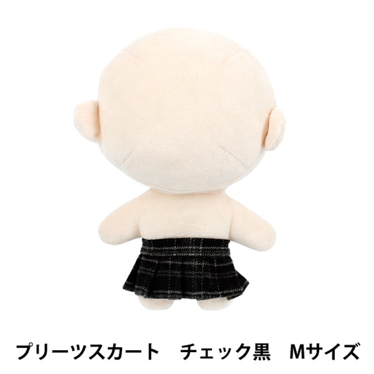 毛絨服裝 "MPA百褶裙，簽名M，黑色，MPA-92B-M"
