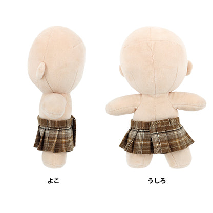 毛絨服裝 "MPA百褶裙，檢查L尺寸，棕色MPA-92A-L"