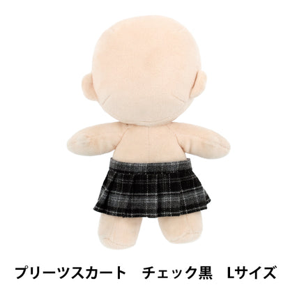 毛絨服裝 "MPA百褶裙，檢查L大小，黑色MPA-92B-L"