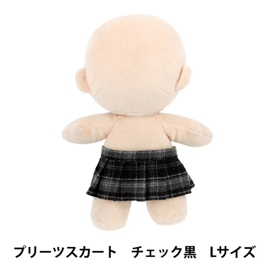 毛絨服裝 "MPA百褶裙，檢查L大小，黑色MPA-92B-L"