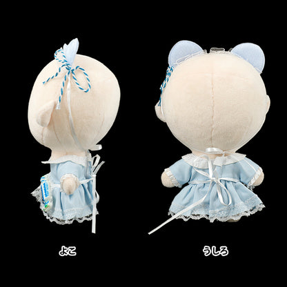 Stuffed toy costume "Doll top and bottom set M size Blue 25-030"