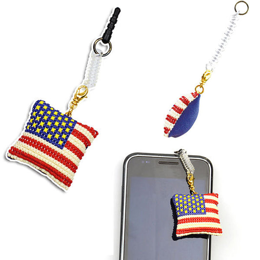 BeadsKit "DelicaBeadsMade in the fluffy smartphone cleaner kit Hoshijo flag (American flag) BFK-355] MIYUKI Miyuki