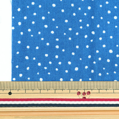 生地 『ドットミニカットクロス セルリアンブルー 約31cm×32cm LCDF-02MC-CRBL』 KIYOHARA 清原