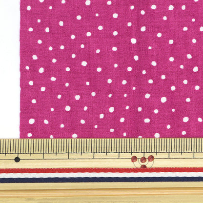 生地 『ドットミニカットクロス フューシャピンク 約31cm×32cm LCDF-02MC-FP』 KIYOHARA 清原