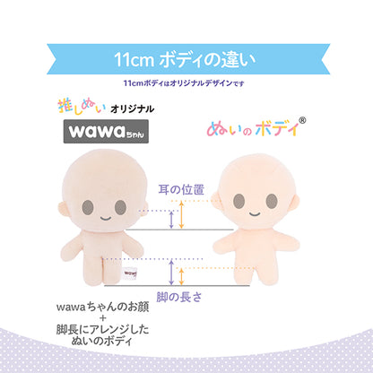 工艺零件“小身体wawa-chan樱花牛奶11厘米NUI-10" KIYOHARA