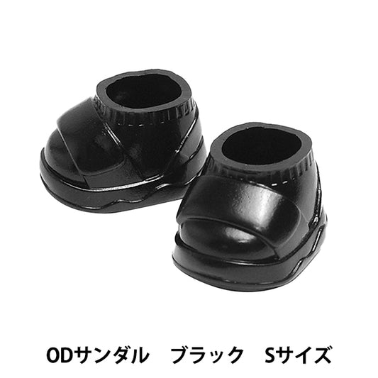 Stuffed toy clothes "Woodle shoes OD sandal black S size NUIH-06"
