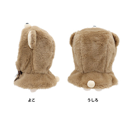 Plush toy clothes "Narikiri Poncho M size Kuma MPA-15c-M"
