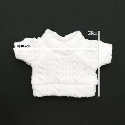 Plush toy clothes "Cut-sew cable White M size MPA-24A"