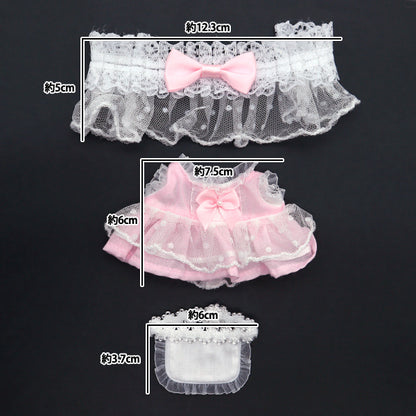 Plush toy clothes "Dress Set Blue M Size MPA-25B"