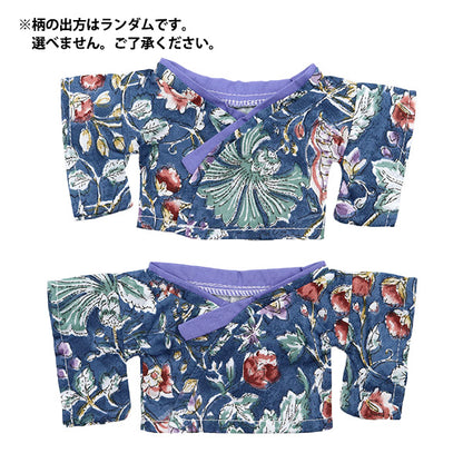 Plush toy clothes "Kimono flower pattern blue L size MPA-20A"