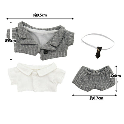 Stuffed toy clothes "Suit set gray M size MPA-26A"