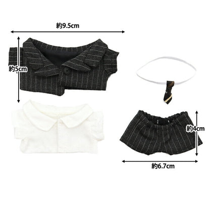 Plush toy clothes "Suit set charcoal M size MPA-26B"
