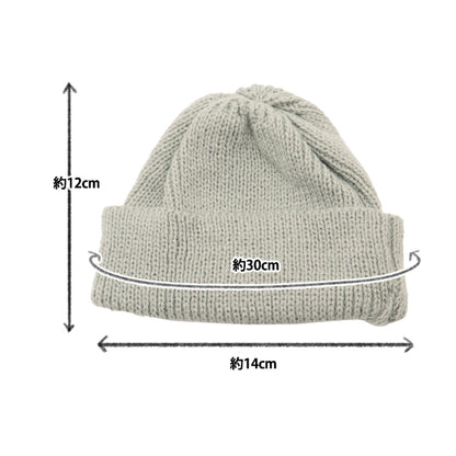 Stuffed toy clothes "Doll Knit Hat Gray DKC01-GY"
