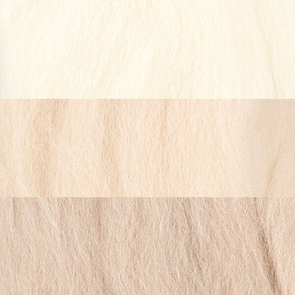 Needle felting "Felt made, approximately 5g x 3 colors, white"