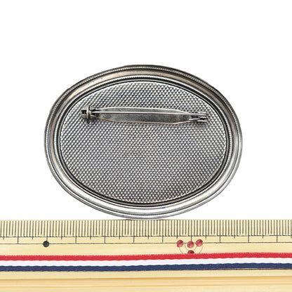 手芸金具 『ブローチ金具 B13 銀 1個入り 17B0013002』