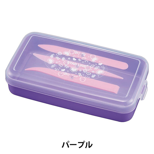 粘土用工具 『学校ねんどケース パープル ST108PU』 KUTSUWA クツワ