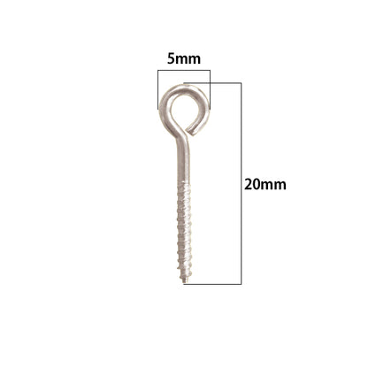 手芸金具 『ヒートン 5×20mm シルバー 10本入り 404114』 PADICO パジコ