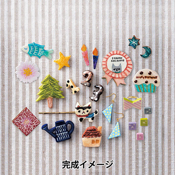 粘土キット『石塑ねんどでつくる 陶器風アクセサリーキット 403294』PADICO パジコ