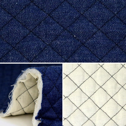 [From quantity 5] Fabric "Denim quilting"