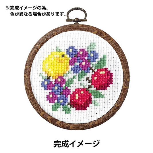 刺绣套件“交叉针迹刺绣套件套件套件套件小浮球水果和花蓝莓水果租赁7447” Olympus
