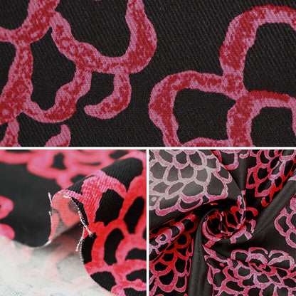 [来自数量5] 织物 “ Twill Print Dariya Red UP5540-C” COTTON KOBAYASHI