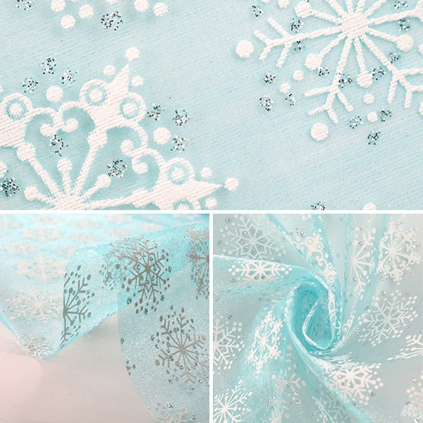 [来自数量5] 织物 “ Organdy Snow Crembyal浅蓝色”