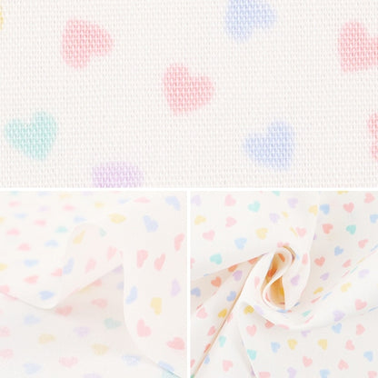 [From quantity 5] Fabric "Home Collection Pastel Heart White White Sheeting DH13097S-B]