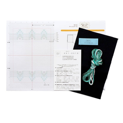 Embroidery kit "Sweden embroidery kit tissue case Forest SW-22" Olympus