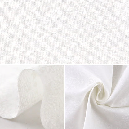 [From quantity 5] Fabric 『Sheeting Lucky print small floral pattern White x White WD347-2A]
