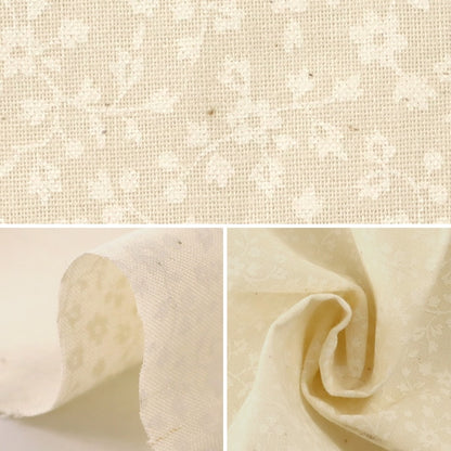 [From quantity 5] Fabric 『Sheeting Lucky print small floral pattern generation (left scum) x White WD347-5B]