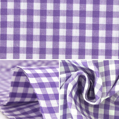 [From quantity 5] Fabric "Dyeing Gingham Medium Purple CO-GIM-VI"