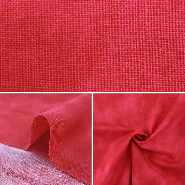 [From quantity 5] Fabric "Mura dyed print red 87422-1-12"