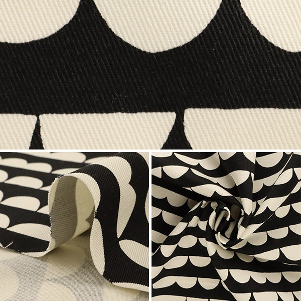 [From quantity 5] Fabric "Twill Print Scallap Pattern KTS6257-B" COTTON KOBAYASHI