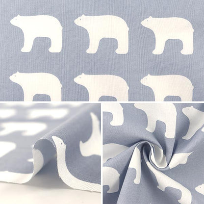[From quantity 5] Fabric "Kippis (Kippis) Sheeting Small polar bear KPS-39a]