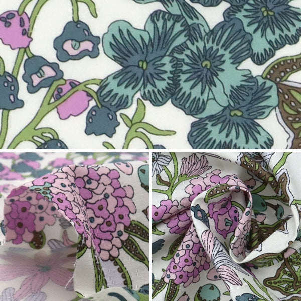[From quantity 5] Fabric "Liberty Liberty Print Tana lawn Edna 3634279-XE] Liberty Japan
