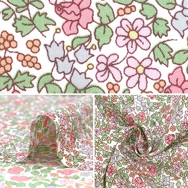 [From quantity 5] Fabric "Liberty Liberty Print Tana lawn Emilia's Flowers 3630184-YE] Liberty Japan