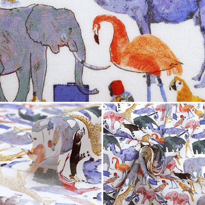 [From quantity 5] Fabric "Liberty Liberty Print Tana lawn Cue for the Zoo 3634160-ZE] Liberty Japan