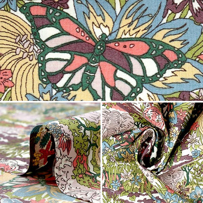 [From quantity 5] Fabric "Liberty Liberty Print Piccadilly Poppurin Harry Jungle" Liberty Japan