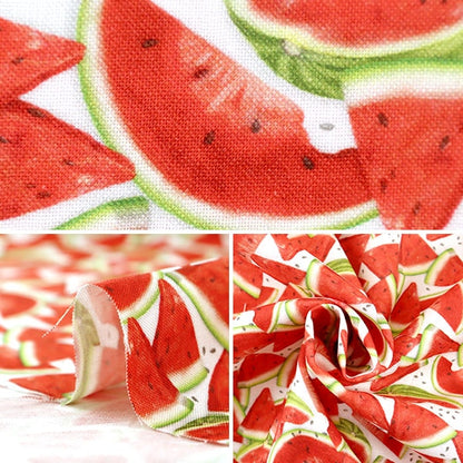 [From quantity 5] Fabric "Inkjet printed watermelon 19794-377" USA cotton