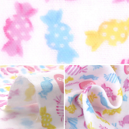[From quantity 5] Fabric "Yawara Double Gauze Favorite Baby Candy White OKBF-38"