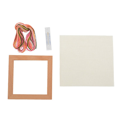 Embroidery kit "Small flower frame gerbera 883" Lecien Lecien COSMO Cosmo