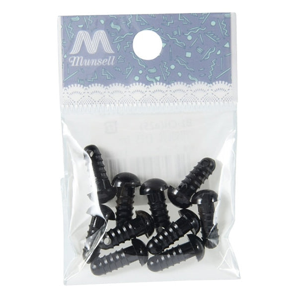 Handicraft parts "Bear Eye Black 8mm 10 pieces B1-CH-A25"