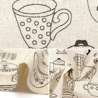 [From quantity 5] Fabric "Hopsackpot & Cup 17kec-210"