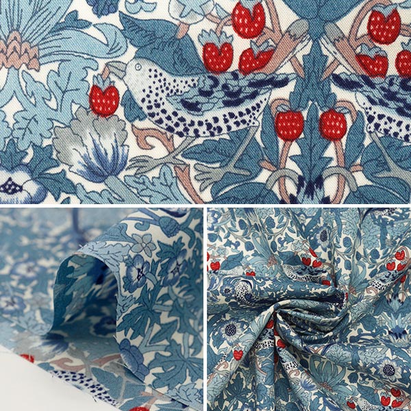 [From quantity 5] Fabric "Liberty Liberty Print Tana lawn Strawberry Thief Spring 36300129-AE] Liberty Japan